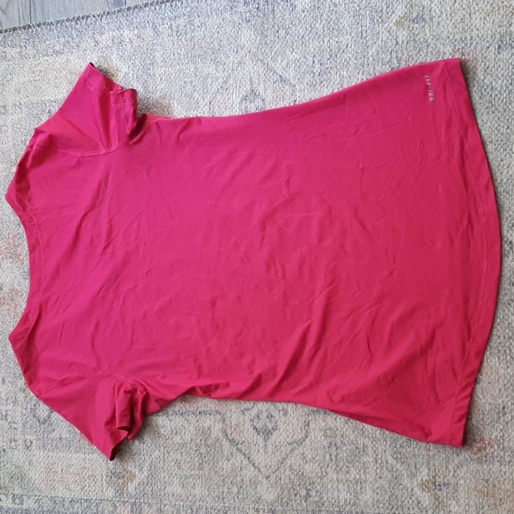Pink Nike pro dri fit ladies workout tshirt size medium - Picture 6 of 8